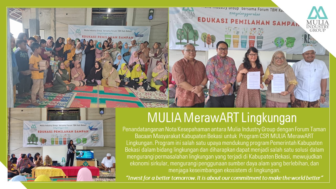 MULIA MerawART Lingkungan : Penandatanganan Nota Kesepahaman Bersama Forum Taman Bacaan Masyarakat Kabupaten Bekasi